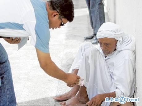 迪拜乞丐月入47万